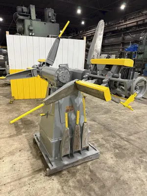 2500 LBS X 12" COOPER WEYMOUTH DOUBLE END PULL-OFF COIL REEL UNCOILER: STOCK #22618