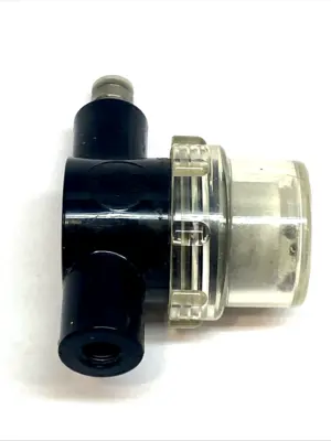 USED PIAB VACUUM FILTER 1/8" NPT 10ΜM INLINE PLASTIC HOUSING
