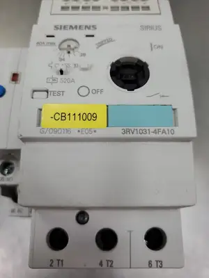 USED Siemens 3RV1031-4FA10 CIRCUIT BREAKER