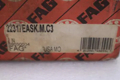 FAG 2231EASK.M.C3 Spherical Roller Bearing 65x140x48mm New Stock K-3234CC
