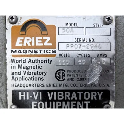 Used ERIEZ 50A Vibratory Feeders West Virginia US | JM Industrial #1744145