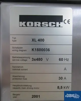 USED Korsch Korsch XL 400 2-Layer Tablet Press, 35/29 Station