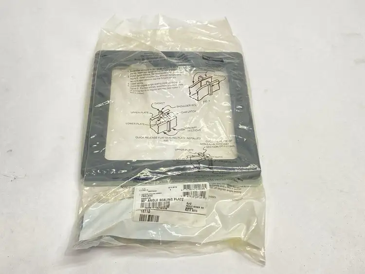 New | in-Stock Hoffman Sealing Plate 90-Degree Angle Lay-in HC 6.00 x 6.00" Gray 18710 Electrical Boxes Michigan US | Maverick Industrial Sales #1402300