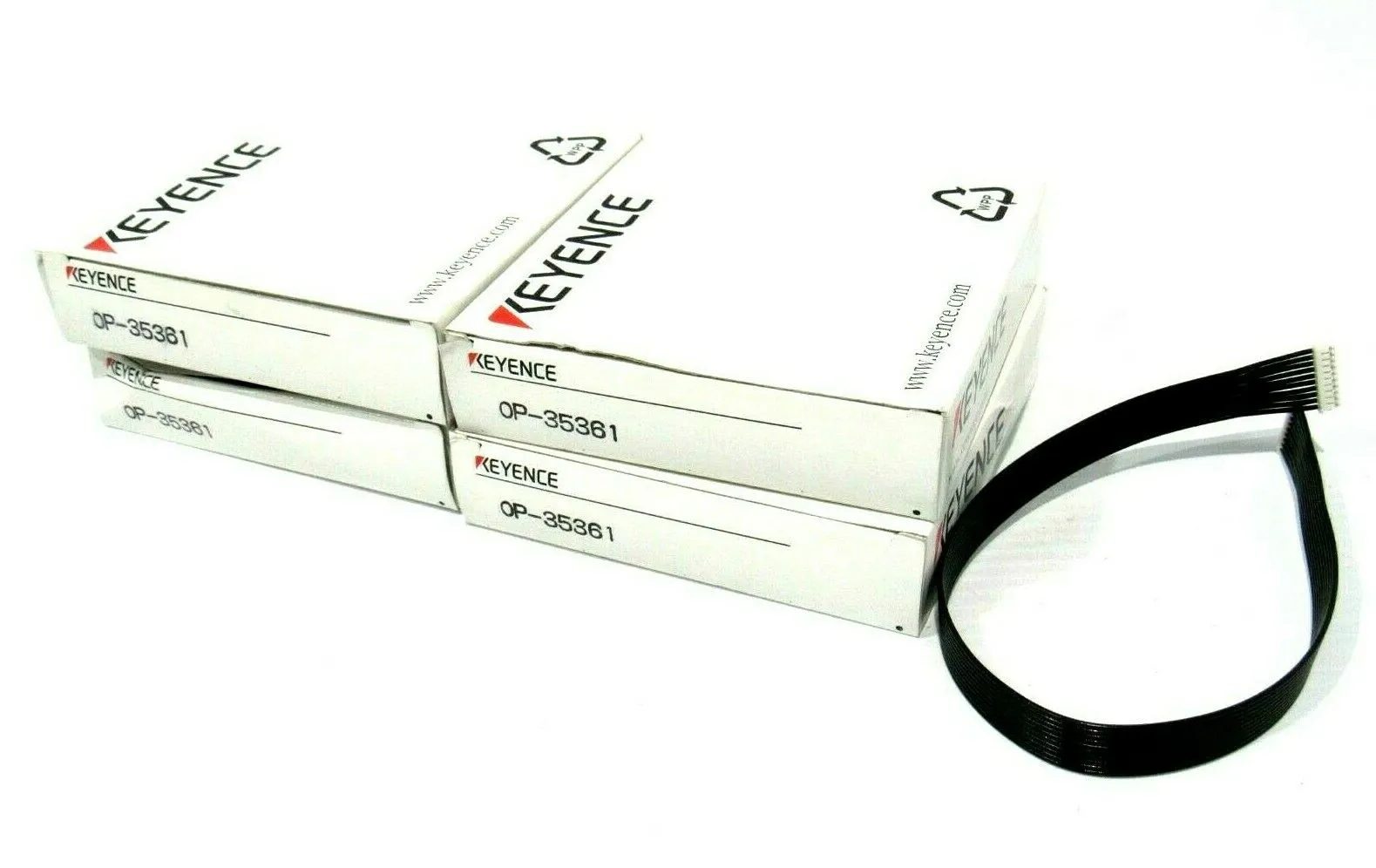 LOT OF 4 NEW KEYENCE OP-35361 EXPANSION CABLE OP35361