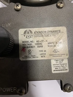 Atkinson Dynamics AD-27A-4 Industrial Intercom 120VAC