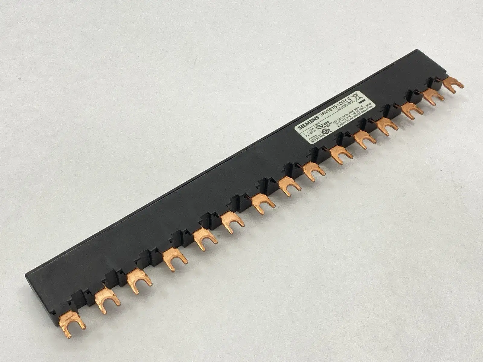 USED SIEMENS BUSBAR 3-PHASE 600VAC 65A