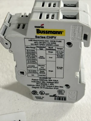 USED Bussmann CHPV