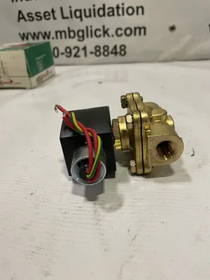 ASCO Red-Hat EF8210G93 3/8” Brass Solenoid Valve 150psi 110/120V -NIB