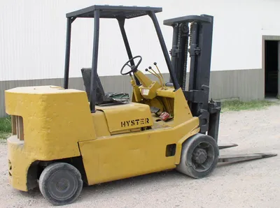 12,000 lb. Hyster Model S120XLS Forklift; Hard Tires; Diesel
