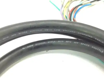 None | AWM Style 2919 VW-1 Low Voltage Computer Shuttle Cable 13 BNC to 26 Pin - Used