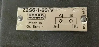 Used HYDRONORMA Z2S6 1 60 V Valves/Fittings Michigan US | Ideal Machinery #1252238