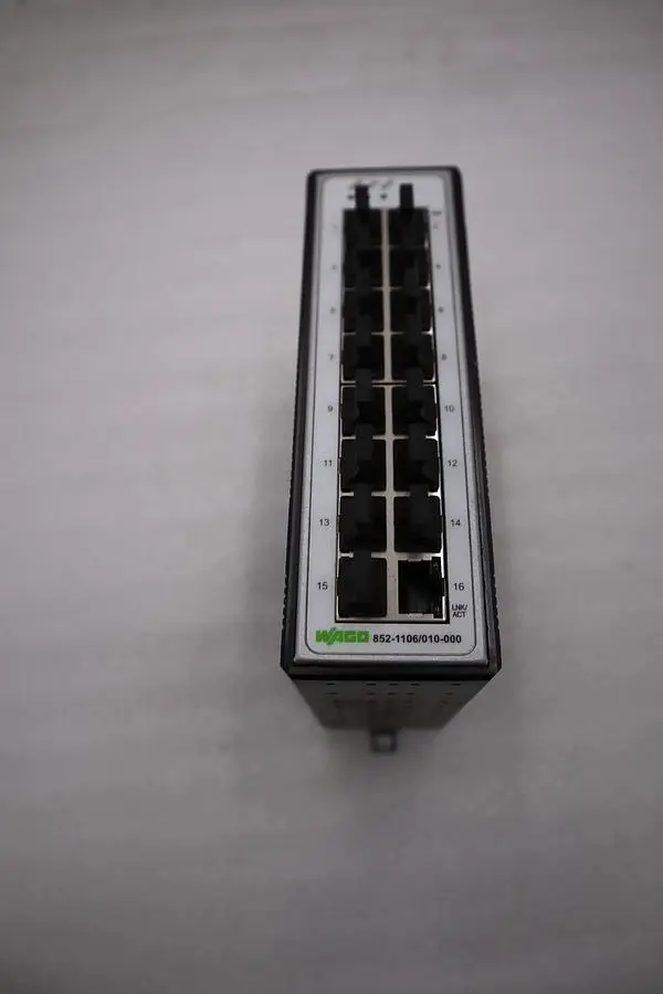 NEW OPEN BOX WAGO 852-1106/010-000 NETWORK SWITCH 16 Ethernet ports STK H912A