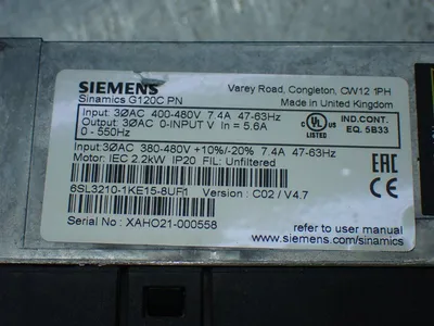 Used SIEMENS 6SL32101KE158UF1 Variable Speed Drives Ohio US | HGR 24 #1150819