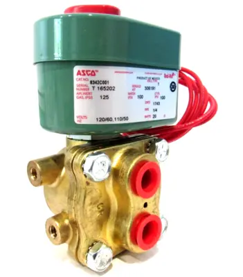 NEW ASCO 8342C001 SOLENOID VALVE 110/120 50/60