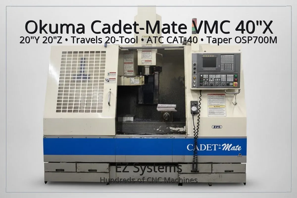 Used OKUMA CADET MATE 4020 Vertical Machining Centers Washington US | [EZ] EZ Systems #1287072