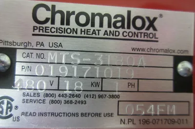 NEW CHROMALOX MTS-3180A HEATER 019171019 MTS3180A
