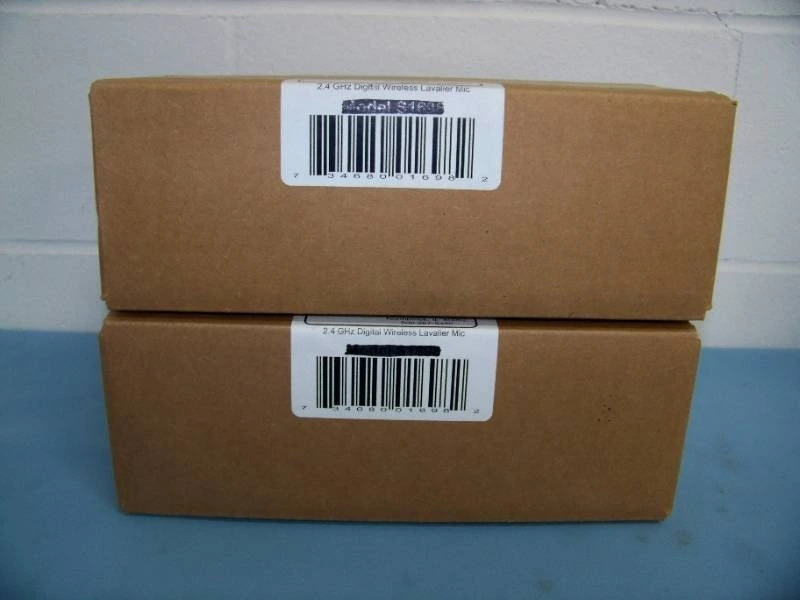 (2) Kimafun G130 2.4 GHz Ultra-Portable Wireless Mics / Microphones - NEW IN SEALED BOXES