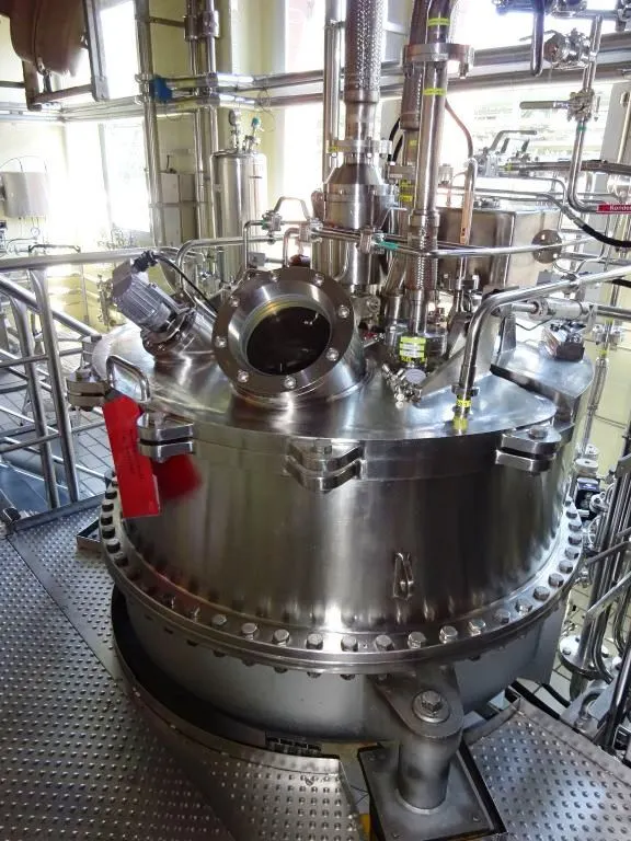 Ferrum DSZ-O 1250/630 perforate basket centrifuge, 316L SS.