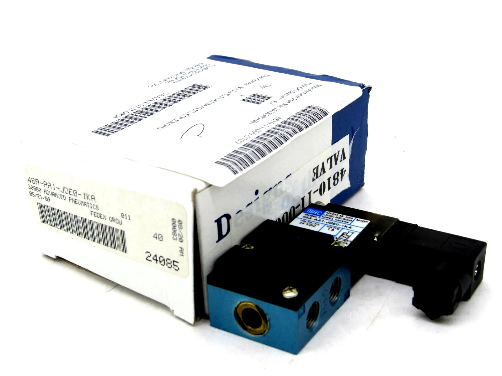 NEW MAC VALVES 46A-AA1-JDE0-1KA SOLENOID VALVE 46AAA1JDE01KA
