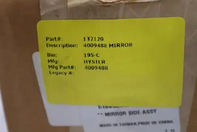 HYSTER 4009488 Mirror Side Assy *NEW STOCK 3005CC