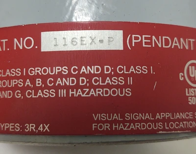 NEW Edwards Signaling 116EX-P