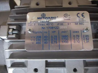 DORNER HEAVY DUTY BOTTOM MOUNT GEARMOTOR WITH DRIVE