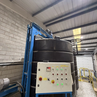 12,000L PVA & SBR holding tank with Stirrer