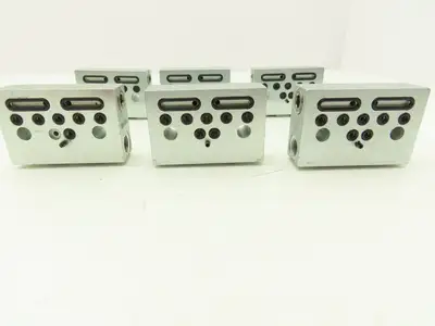 DropsA SX1-25 Modular Lubricator Divider Valve Block 1/8" BSP Lot of 6