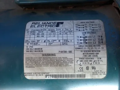 USED RELIANCE ELECTRIC P14H7206G