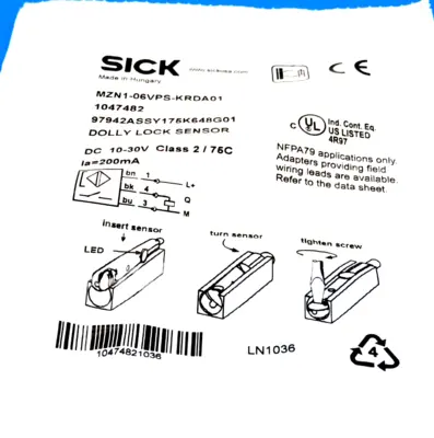 NEW SICK MZN1-06VPS-KRDA01 SENSOR 1047482 MZN106VPSKRDA01