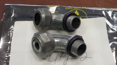 Used 3/4" Liquid Tight 90 Degree Conduit Fittings (QTY 2)