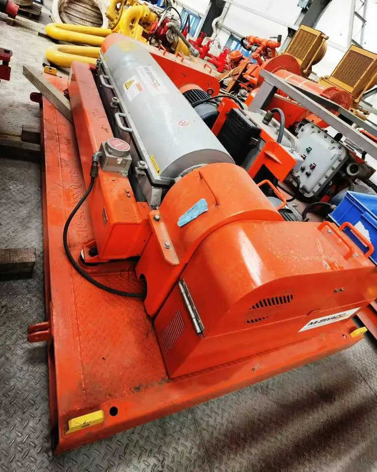 Swaco 518 HV oilfield decanter centrifuge skid, Duplex SS.