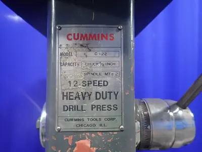 Used CUMMINS C122 Heavy Duty & Sensitive Single Spindle Drills Ohio US | HGR 24 #1278472