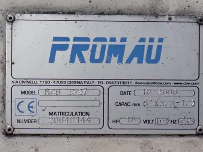 Used 2006 PROMAU MCB 2527 Plate Bending Rolls including Pinch Ohio US | HGR 24 #802772