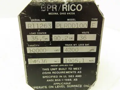 Rico GE 11000123 Forklift DC Motor Contactor 36V Off PLRDD100 GE CTTA300AA136XN