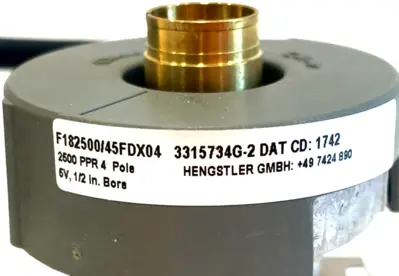 NEW RELIANCE F182500/45FDX04 ROTARY ENCODER 5V 1/2" BORE F18250045FDX04