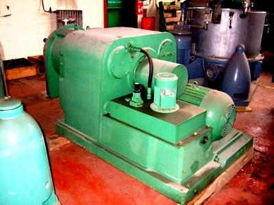 (2) Escher-Wyss P-3 2-stage pusher centrifuges, Hastelloy C.