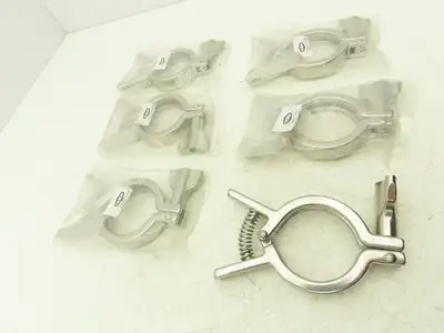 Dixson 13MHHMQ-200 Sanitary Squeeze Clamp 2" Pipe For 2.6" Flange Lot of 6