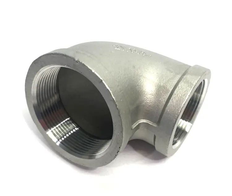 Used UNBRANDED STAINLESS STEEL THREADED PIPE FITTING, 2-1/2" LOW-PRESS. ELBOW RE Valves/Fittings | Maverick Industrial Sales #1098934