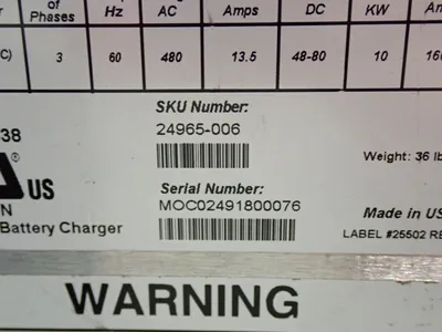 Used POSICHARGE PROCORE 24965006 Rectifier - Battery Chargers Ohio US | HGR 24 #981439