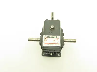 Morse 17L-T 1-LR Worm Gearbox 9.87:1 Reducer 1Hp 177rpm Dual Output