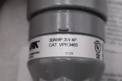 KILLARK VPR3465 30A GROUND STYLE 2 CONNECTOR 3-WIRE 4-POLE STOCK 3706CC