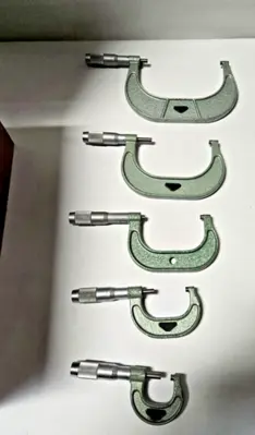 Nice Micrometer Set 0-1" - 11-12" Made by VIS Poland Machinist Tools