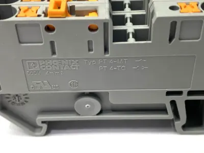 USED PHOENIX CONTACT KNIFE DISCONNECT TERMINAL BLOCK 3211933 LOT OF 4