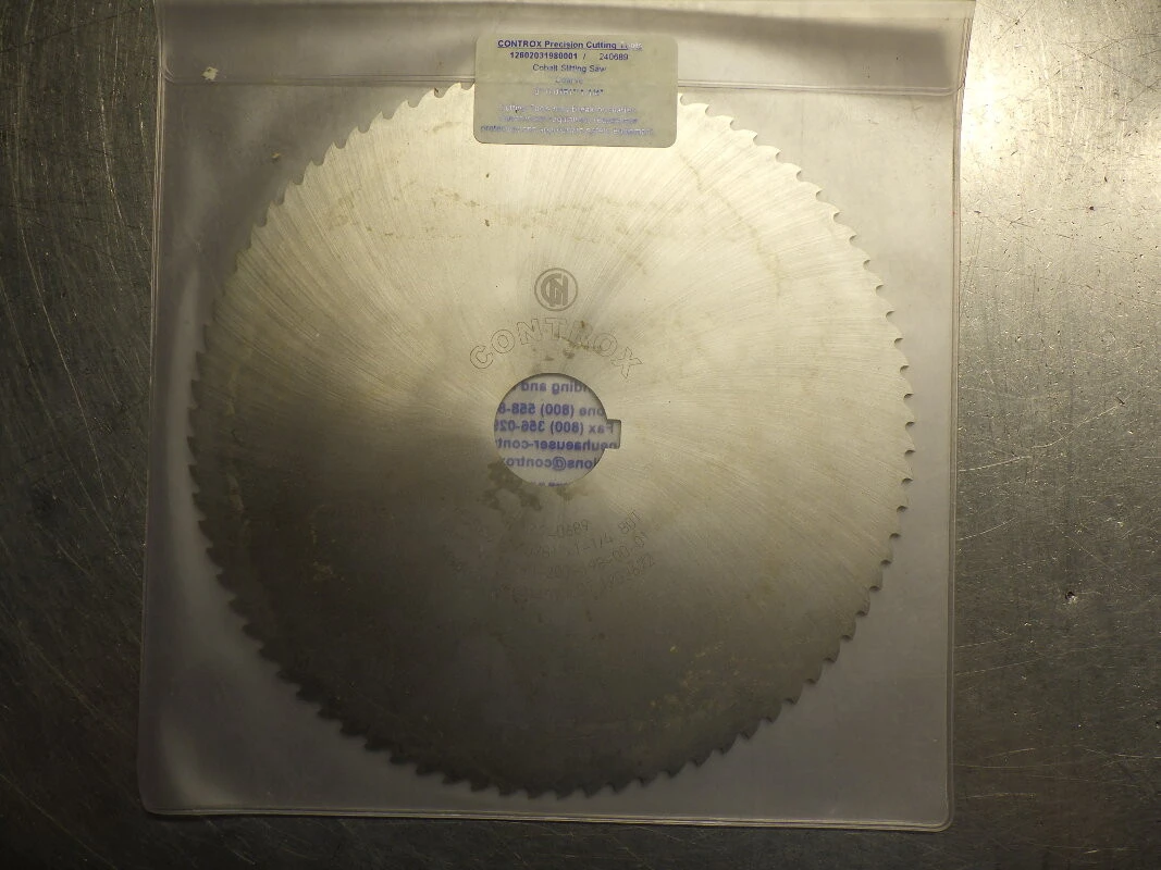 Controx 8" x 5/64" HSSCo Slot Saw 1.25" Arbor 80 Teeth 240689 (LOC3432)