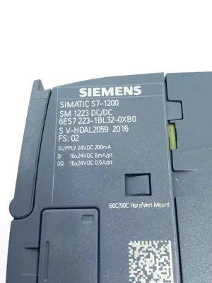 USED SIEMENS SIMATIC S7-1200 DIGITAL I/O MOD. SM 1223 16 DI/16 DO