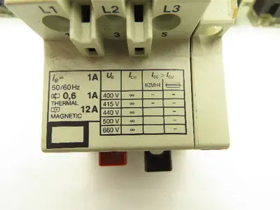 Klockner Moeller PKZM 1-1 Manual Motor Starter 1/2 HP 660V 1A 3Ph Lot Of 7