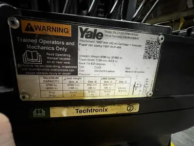 Used 2019 YALE GLC120VX Liquid Propane Forklifts Pennsylvania US | Global Equipment International, LLC #759435