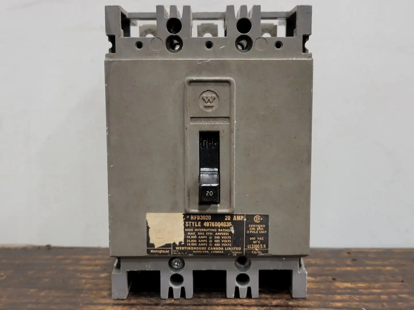 USED WESTINGHOUSE HFB3020