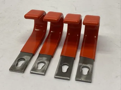 1730A91 | Nonmarring Hooks Orange Vinyl Coated 100lbs Capacity LOT OF 4 - Open box